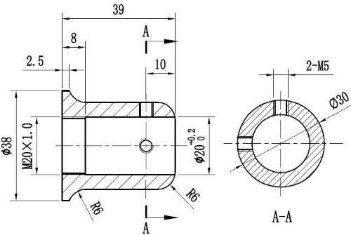 Bar to Wall or Ceiling Mounting Bracket