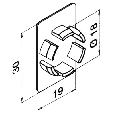 Cover Plug for Glass Partition Channel